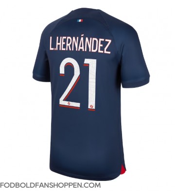 Paris Saint-Germain Lucas Hernandez #21 Hjemmebanetrøje 2023-24 Kortærmet